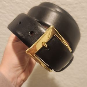 Torino belt black with gold - 36 Like New